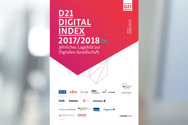 Titelblatt der Studie D21 Digital Index 2017/2018